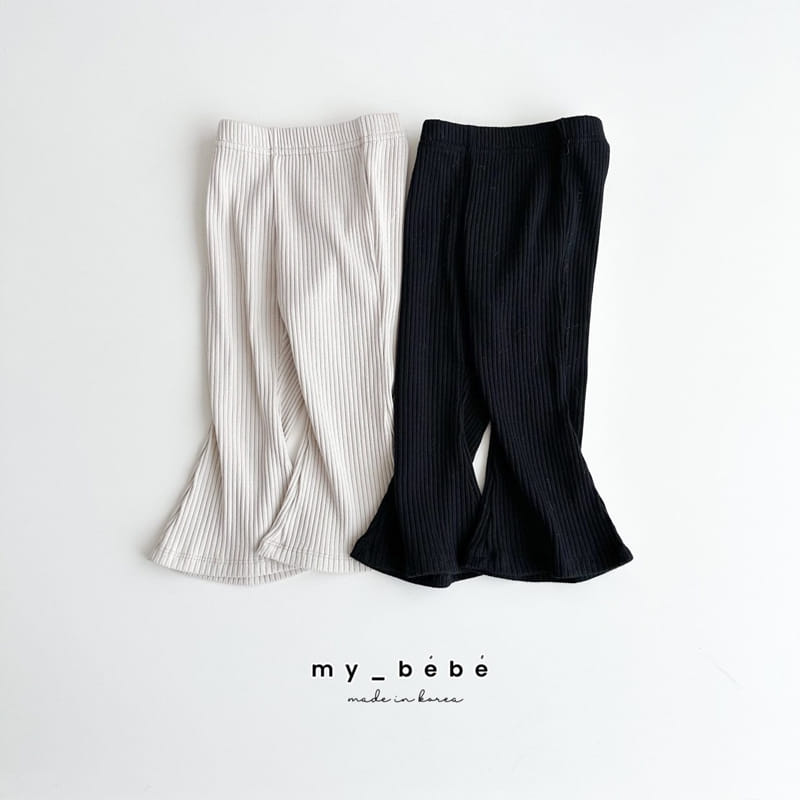 My Bebe - Korean Children Fashion - #fashionkids - Tight Boots Cut Pants - 3