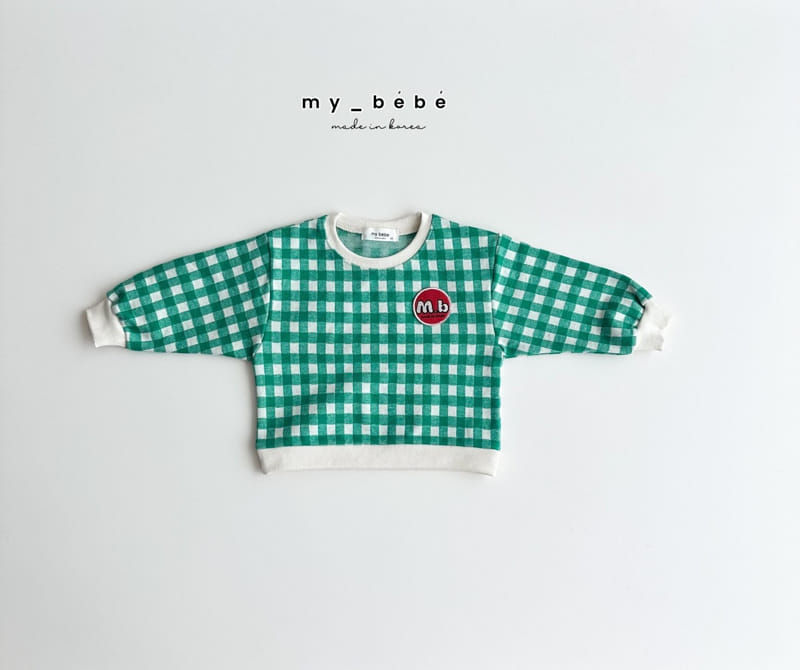My Bebe - Korean Children Fashion - #fashionkids - Square Jacquard Sweat - 11