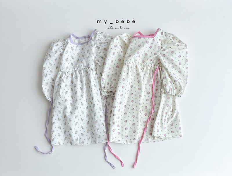 My Bebe - Korean Children Fashion - #discoveringself - Popo Square One-Piece - 4