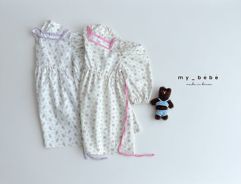 My Bebe - Korean Children Fashion - #kidsstore - Popo Square One-Piece - 6