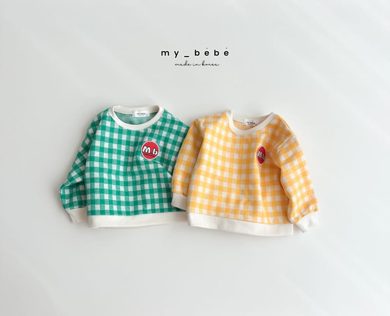 My Bebe - Korean Children Fashion - #magicofchildhood - Square Jacquard Sweat - 3