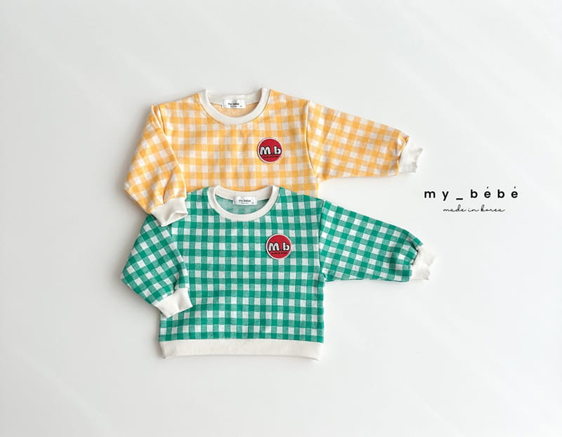 My Bebe - Korean Children Fashion - #magicofchildhood - Square Jacquard Sweat - 4