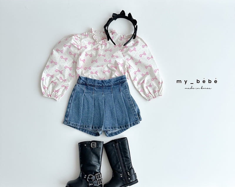 My Bebe - Korean Children Fashion - #minifashionista - Cha Cha Blouse - 9