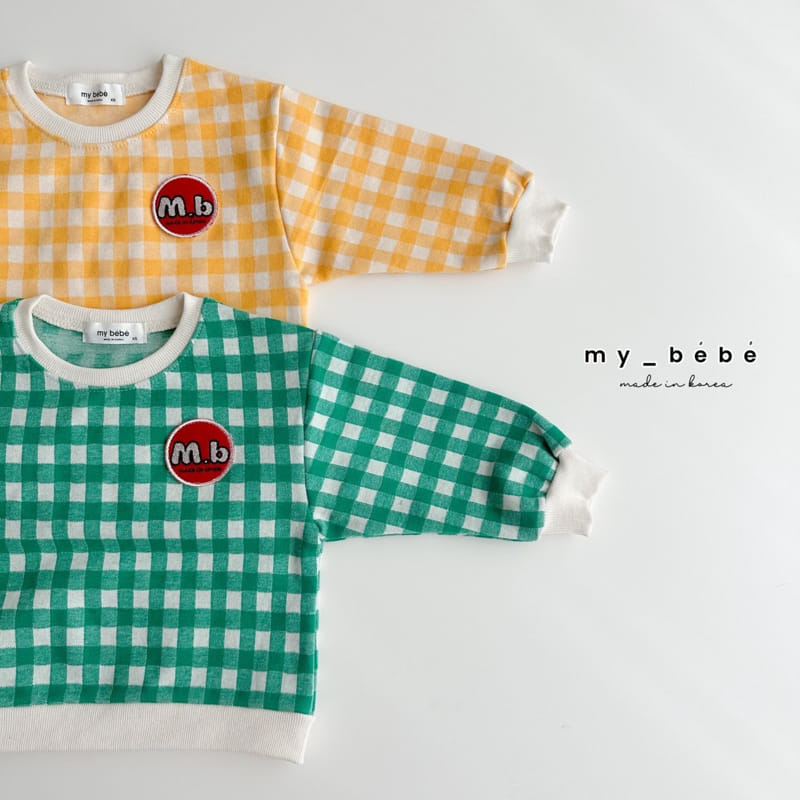 My Bebe - Korean Children Fashion - #prettylittlegirls - Square Jacquard Sweat - 5