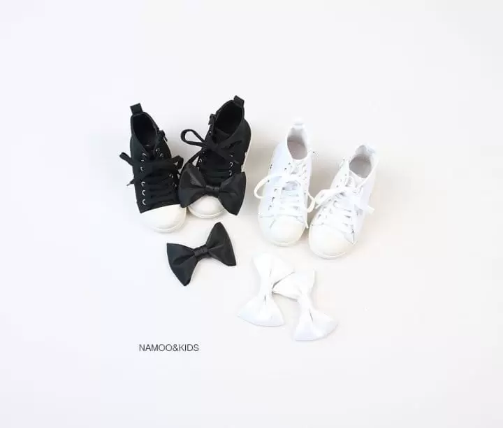 Namoo & Kids - Korean Children Fashion - #kidzfashiontrend - Ribbon High Top Sneakers - 7