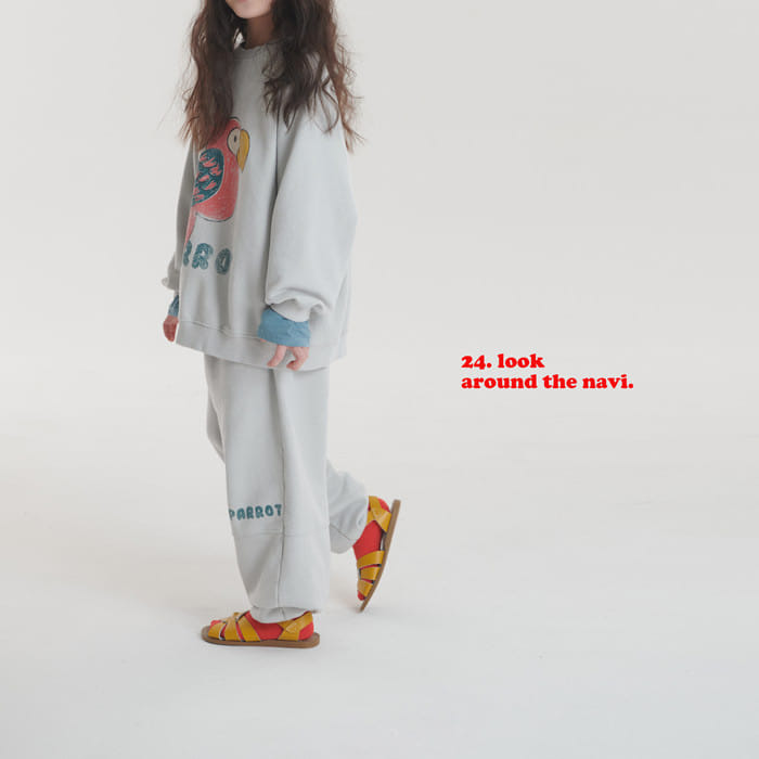 Navi - Korean Children Fashion - #childrensboutique - Parrot Sweatshirt - 2