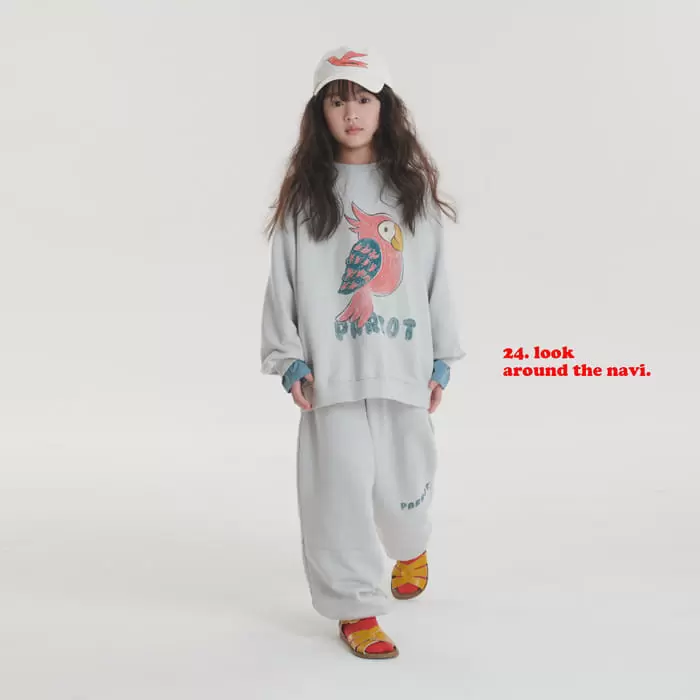 Navi - Korean Children Fashion - #designkidswear - Parrot Sweatshirt - 3