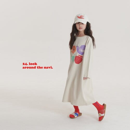 Navi - Korean Children Fashion - #discoveringself - Cream One-Piece