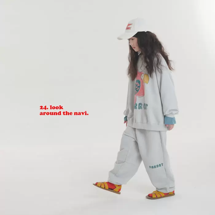 Navi - Korean Children Fashion - #designkidswear - Parrot Sweatshirt - 4