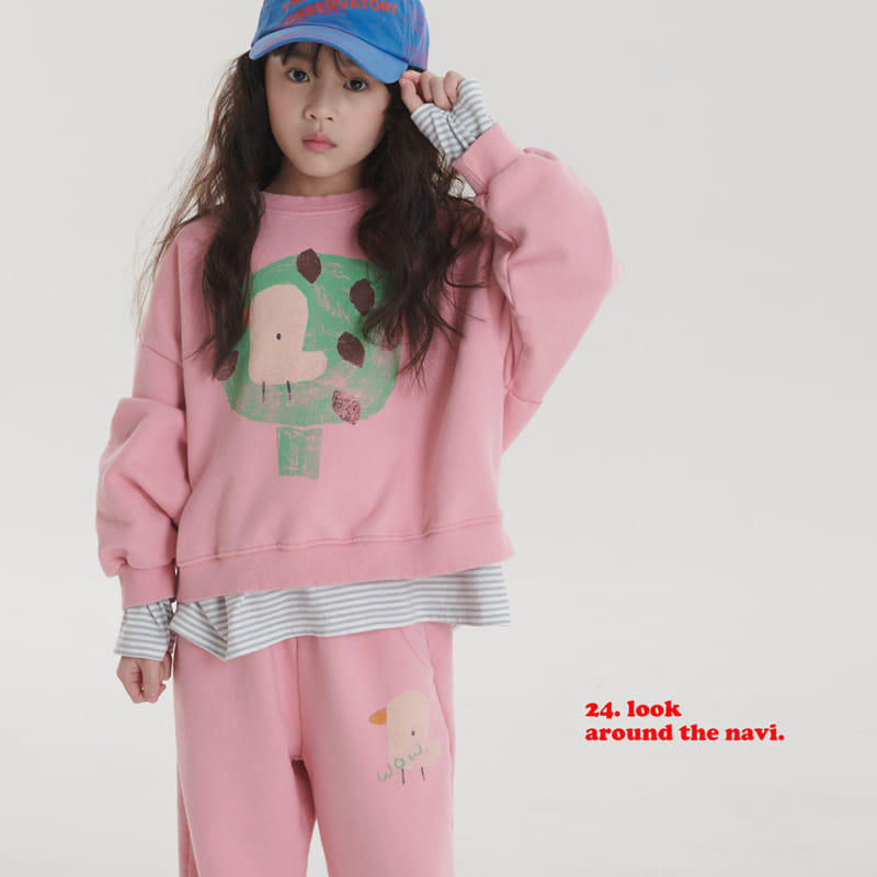 Navi - Korean Children Fashion - #kidsshorts - Duck Sweatshirt - 7