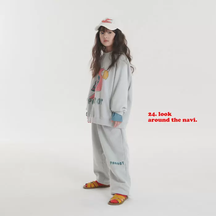 Navi - Korean Children Fashion - #kidsshorts - Parrot Sweatshirt - 6