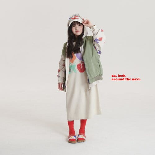 Navi - Korean Children Fashion - #kidzfashiontrend - Cream One-Piece - 5