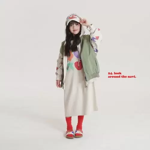 Navi - Korean Children Fashion - #kidzfashiontrend - Cream One-Piece - 5