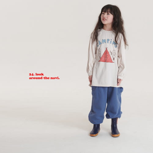 Navi - Korean Children Fashion - #littlefashionista - Camping Long Tee - 2
