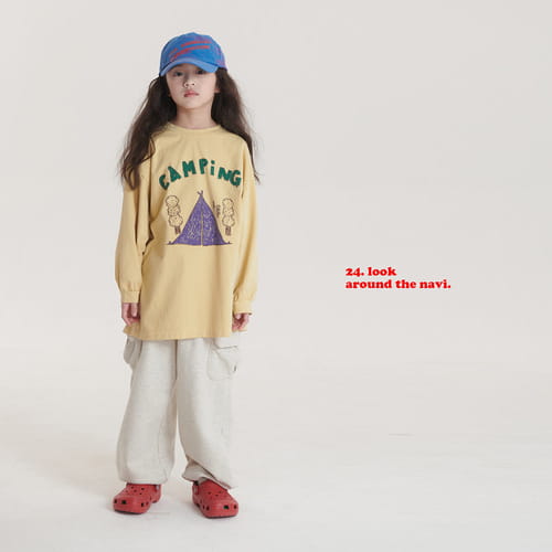 Navi - Korean Children Fashion - #magicofchildhood - Camping Long Tee - 4
