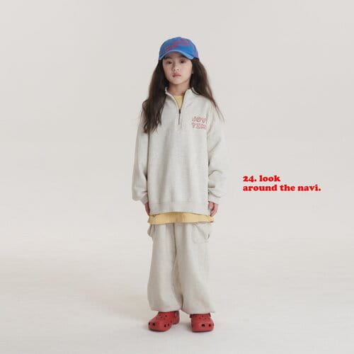 Navi - Korean Children Fashion - #prettylittlegirls - Joyful Half Zip Up - 3