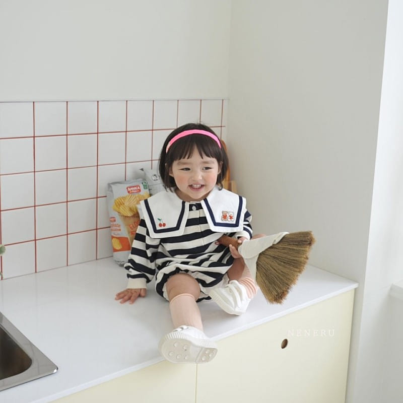 Neneru - Korean Baby Fashion - #babyboutiqueclothing - Joy Collar Body Suit - 2