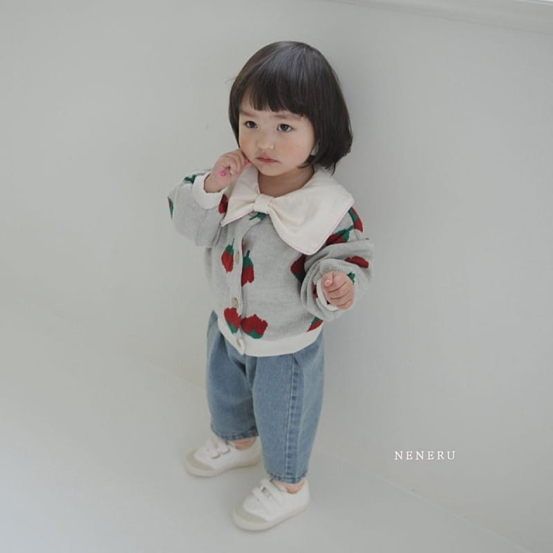 Neneru - Korean Baby Fashion - #babyboutiqueclothing - Rose Knit Cardigan - 11