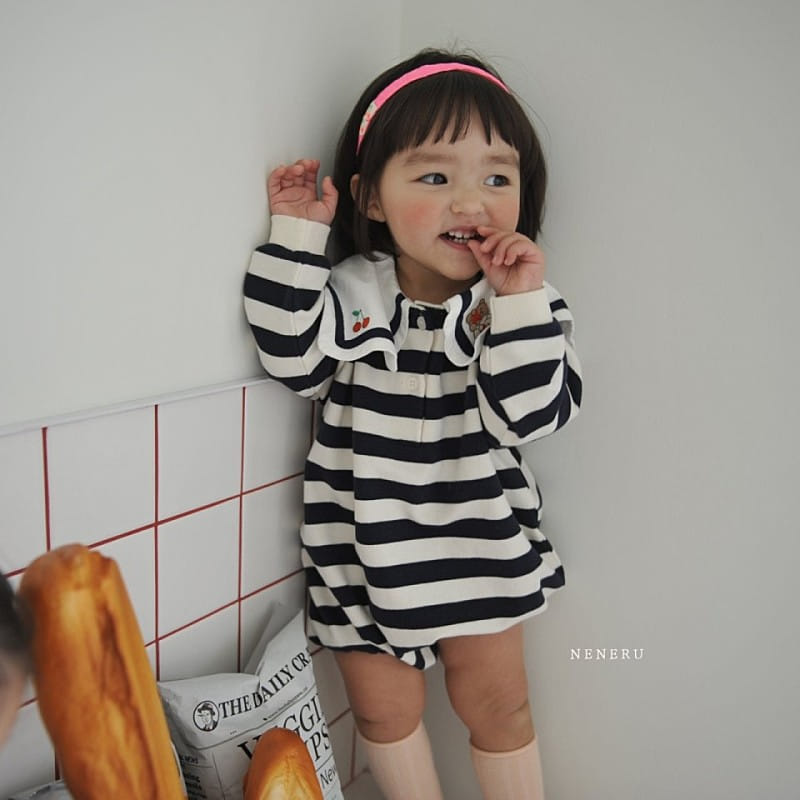 Neneru - Korean Baby Fashion - #babyclothing - Joy Collar Body Suit - 3