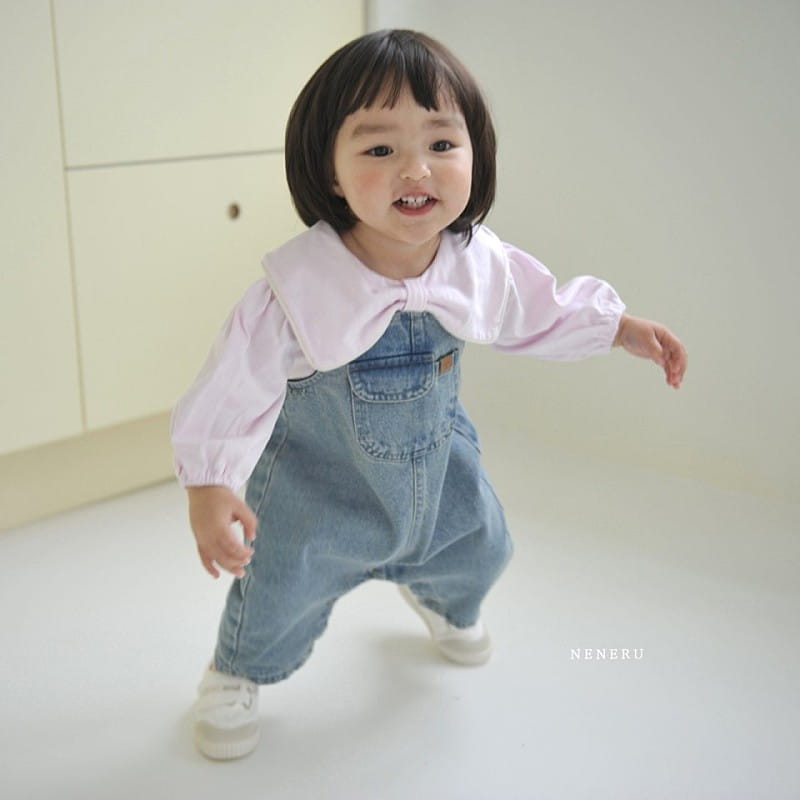 Neneru - Korean Baby Fashion - #babyfashion - Bebe Ccomi Denim Dungarees - 6