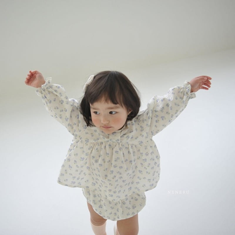 Neneru - Korean Baby Fashion - #babygirlfashion - Monshell Top Bottom Set - 3