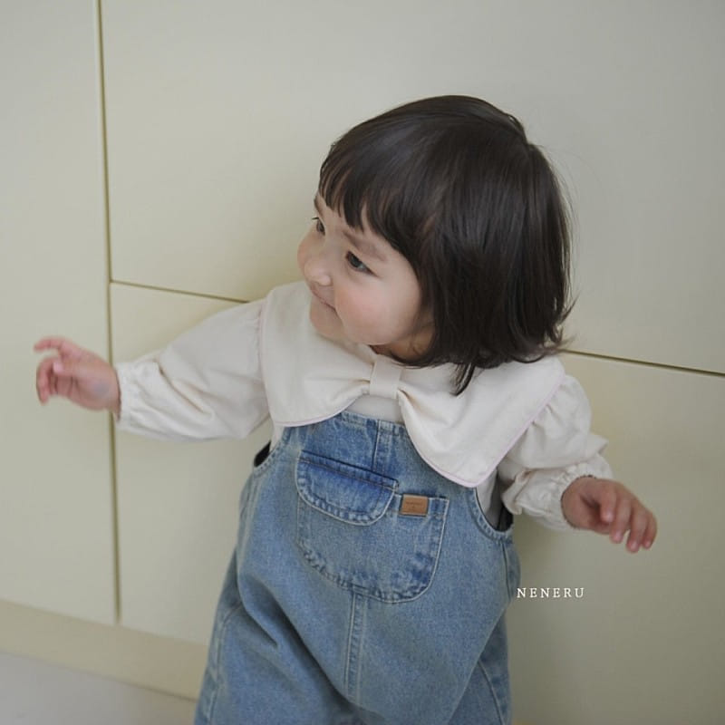 Neneru - Korean Baby Fashion - #babylifestyle - Bebe Ccomi Denim Dungarees - 9