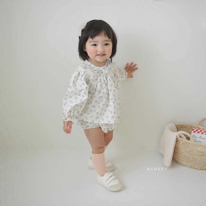 Neneru - Korean Baby Fashion - #babyoninstagram - Monshell Top Bottom Set - 5