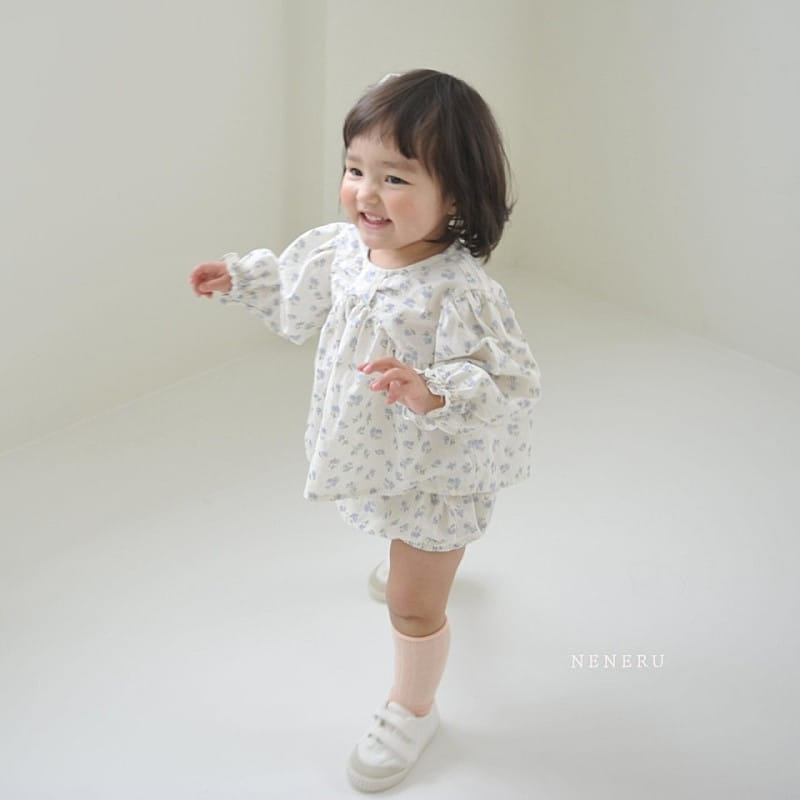 Neneru - Korean Baby Fashion - #babyoutfit - Monshell Top Bottom Set - 7