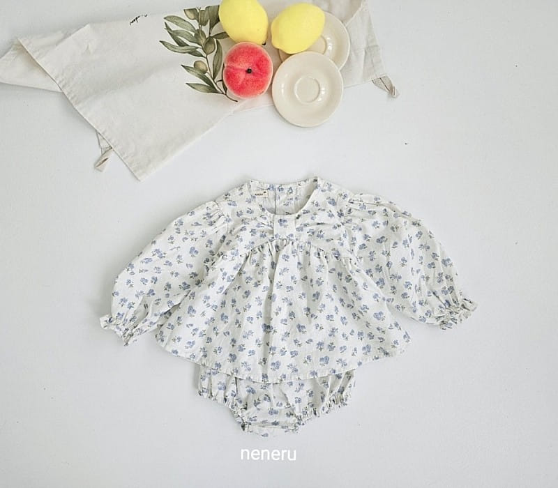 Neneru - Korean Baby Fashion - #babyoutfit - Monshell Top Bottom Set - 8