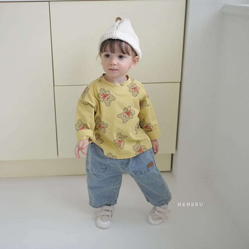 Neneru - Korean Baby Fashion - #babyoutfit - Baby Bear Tee - 5