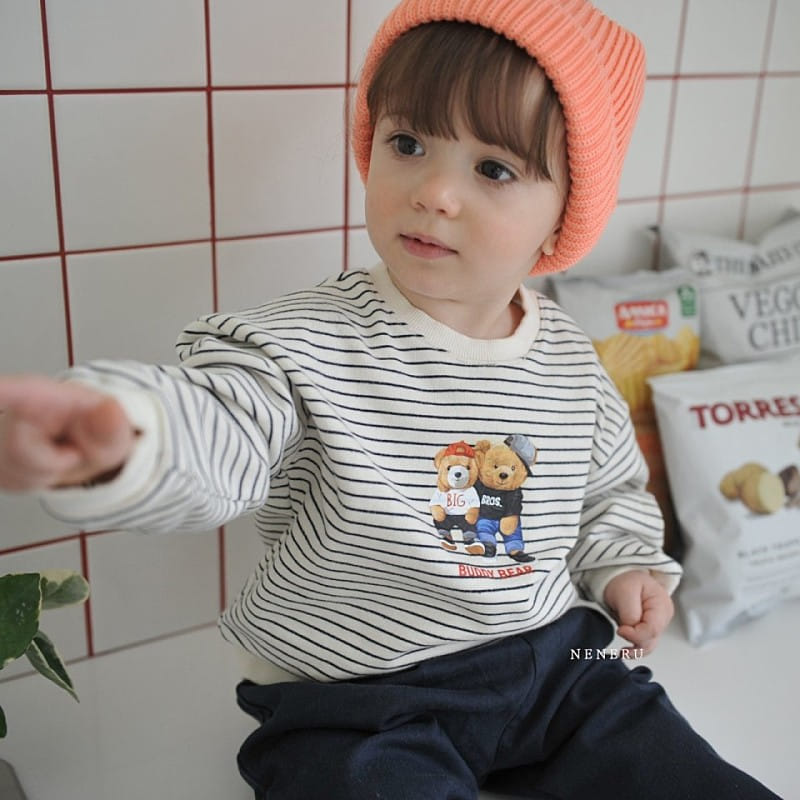 Neneru - Korean Baby Fashion - #babyoutfit - Buddy Bear Tee - 3