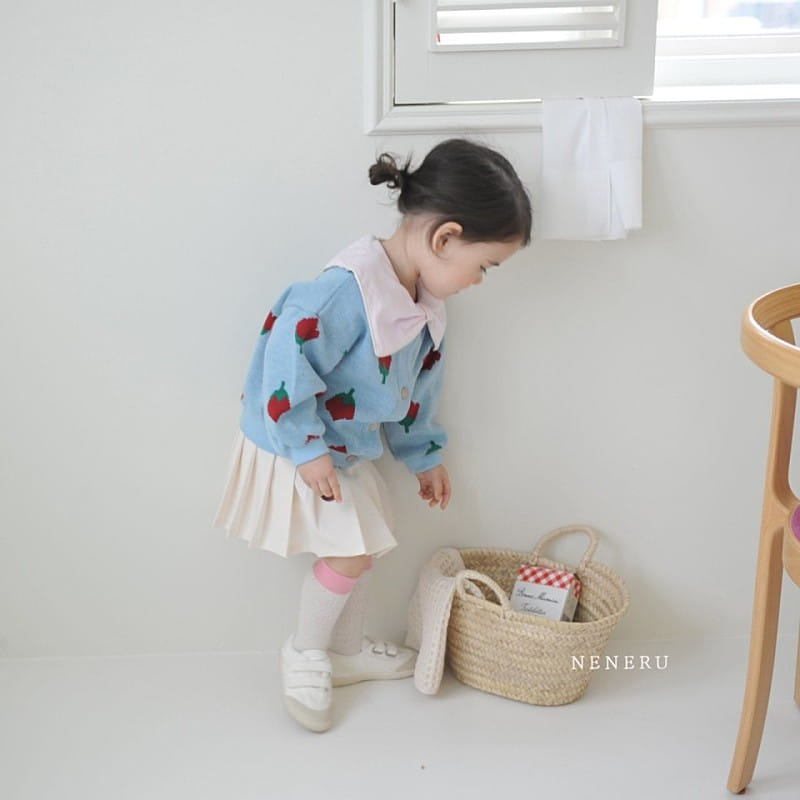 Neneru - Korean Baby Fashion - #babyoutfit - Rose Knit Cardigan - 5