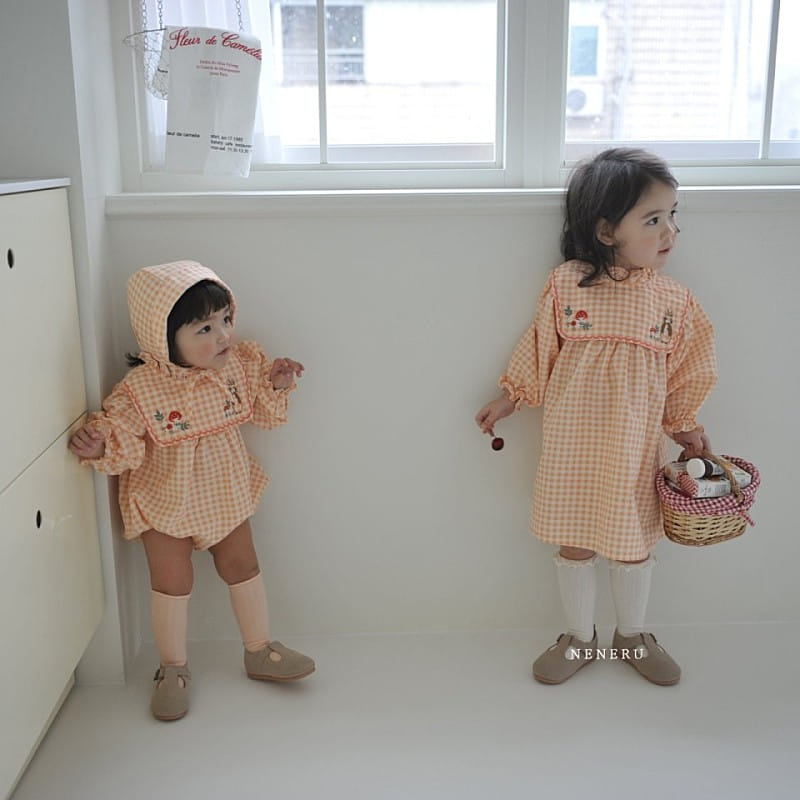 Neneru - Korean Baby Fashion - #babywear - Rabbit Check Body Suit - 8