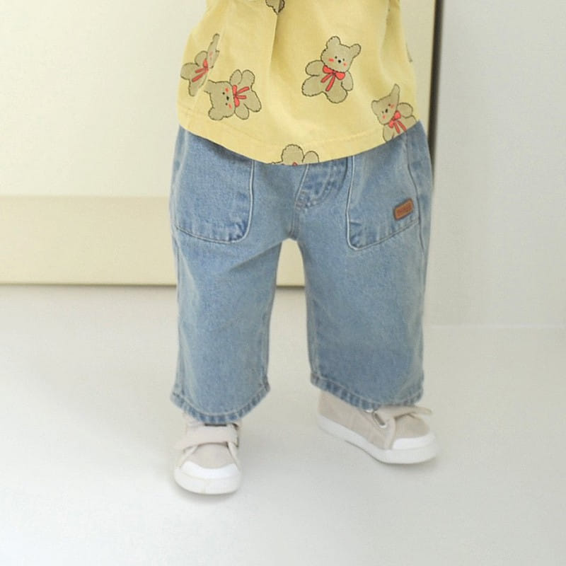Neneru - Korean Children Fashion - #childrensboutique - Bebe Toy Denim Pants - 2