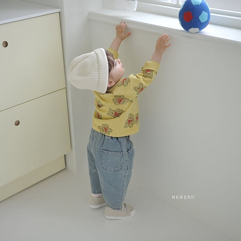 Neneru - Korean Children Fashion - #designkidswear - Bebe Toy Denim Pants - 4