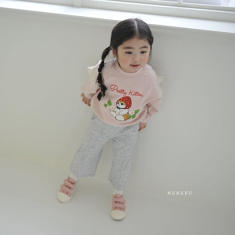 Neneru - Korean Children Fashion - #fashionkids - Rib Wide Pants - 3