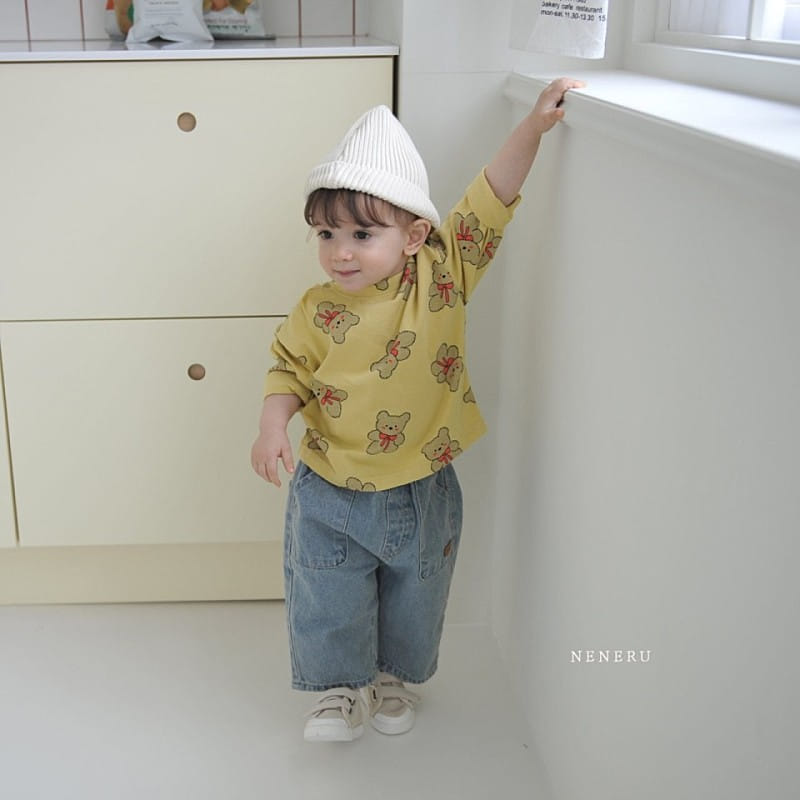 Neneru - Korean Children Fashion - #fashionkids - Bebe Toy Denim Pants - 5