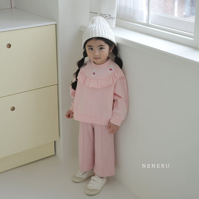 Neneru - Korean Children Fashion - #fashionkids - Rib Wide Pants - 4