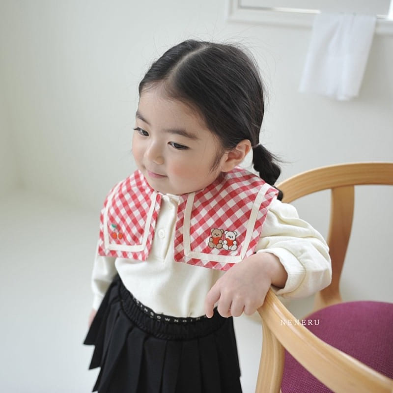 Neneru - Korean Children Fashion - #kidsshorts - Joy Collar Tee - 11