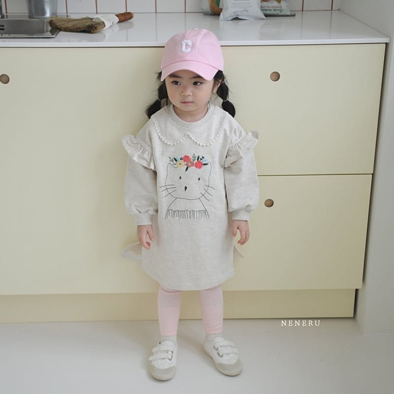 Neneru - Korean Children Fashion - #kidsshorts - Flower Cat One-Piece - 9