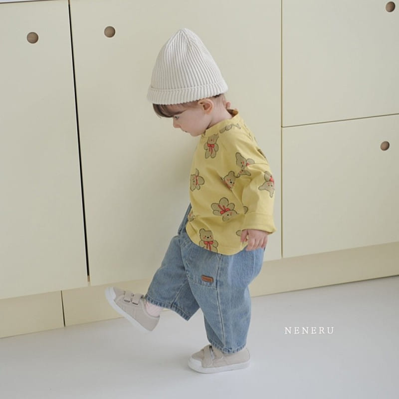 Neneru - Korean Children Fashion - #kidsshorts - Bebe Toy Denim Pants - 6