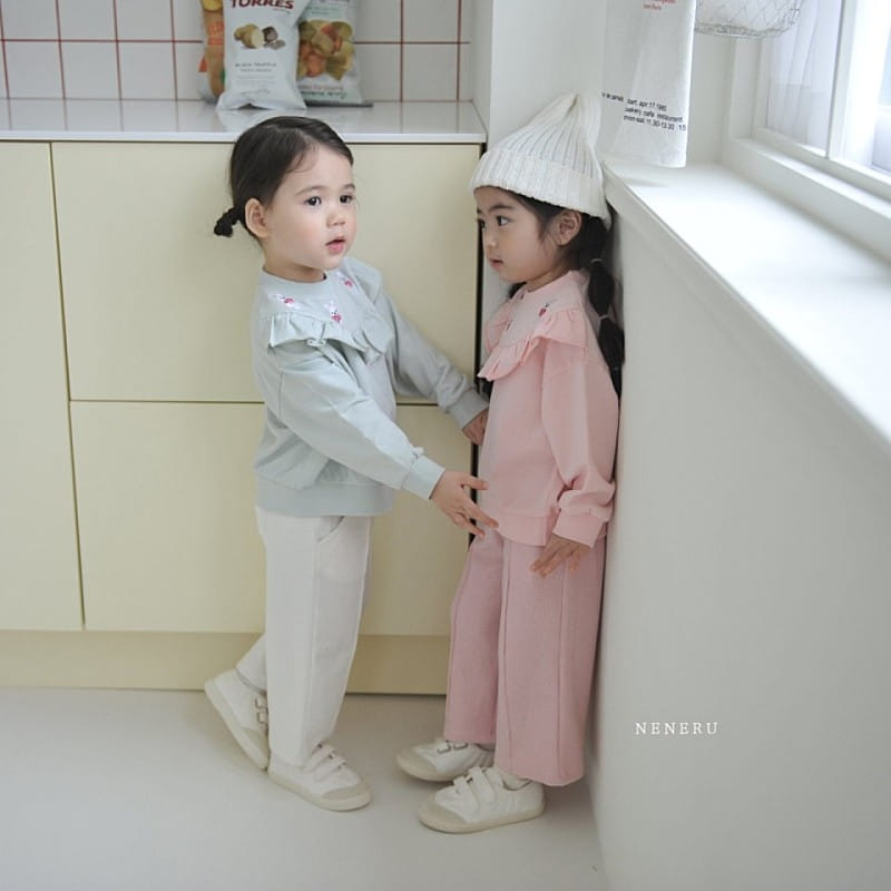 Neneru - Korean Children Fashion - #littlefashionista - Rib Wide Pants - 8