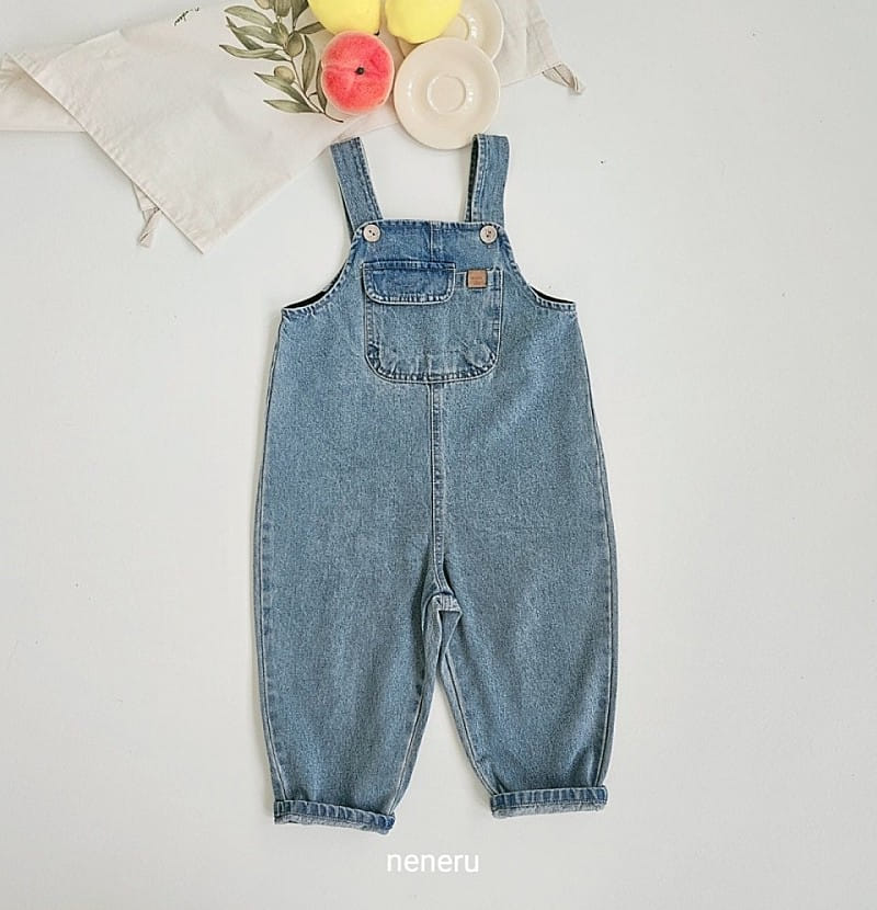 Neneru - Korean Children Fashion - #magicofchildhood - Kids Ccomi Denim Dungarees  - 6