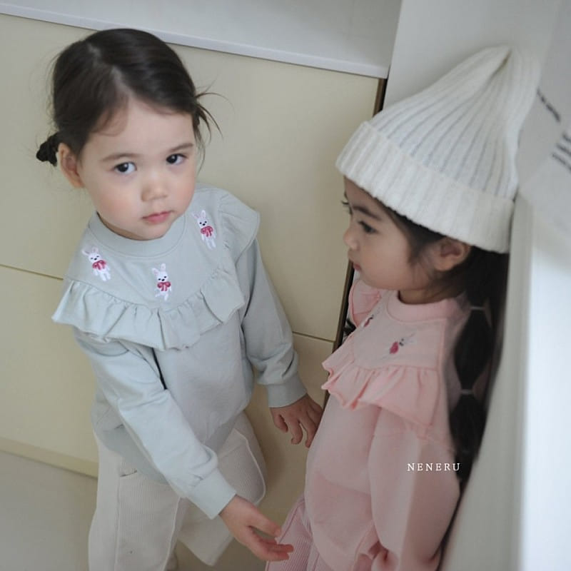 Neneru - Korean Children Fashion - #prettylittlegirls - Ribbon Frill Tee - 7