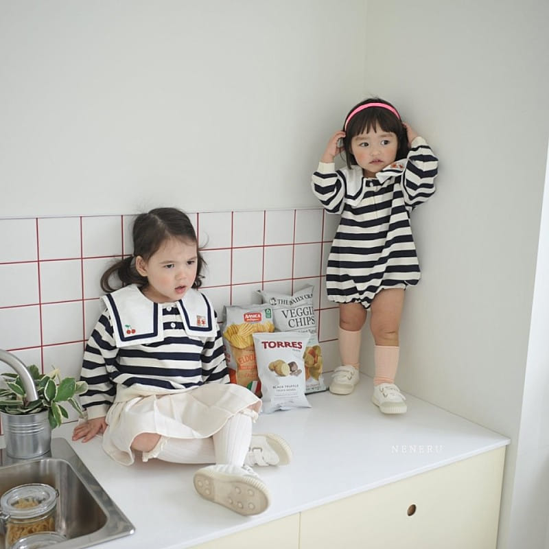 Neneru - Korean Children Fashion - #prettylittlegirls - Joy Collar Tee - 2