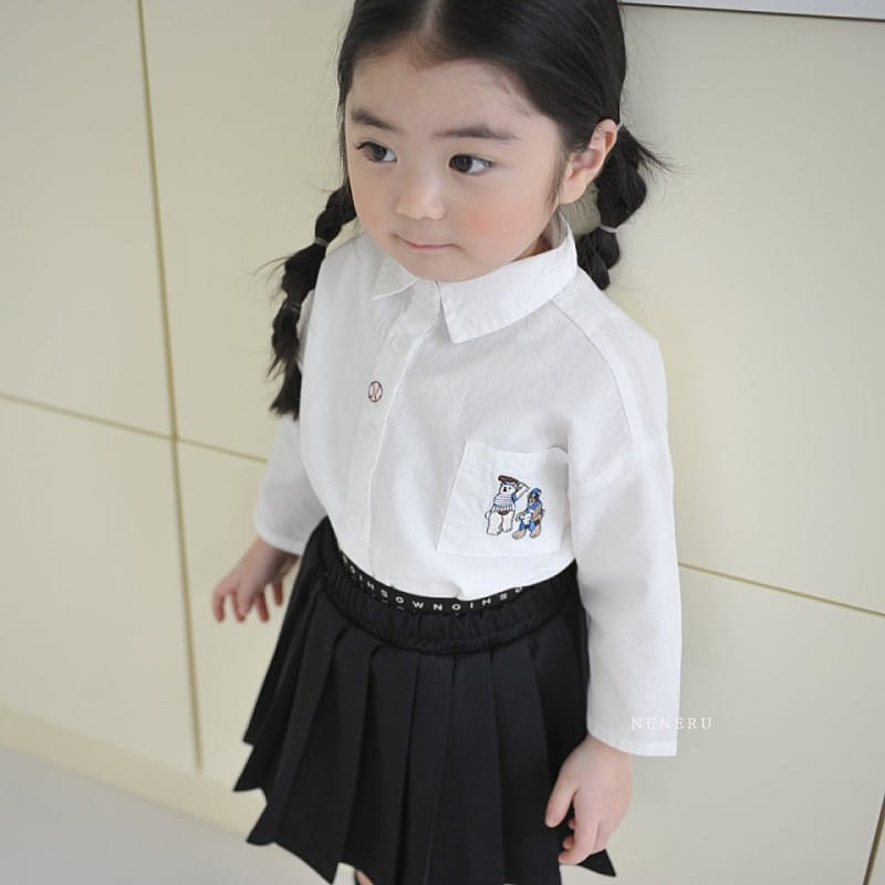Neneru - Korean Children Fashion - #todddlerfashion - Morning Wrinkle Skirt - 2