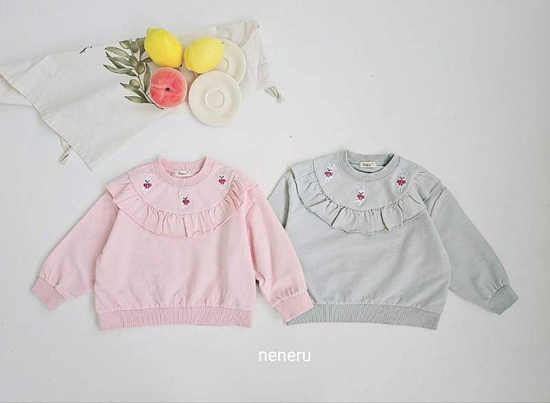 Neneru - Korean Children Fashion - #toddlerclothing - Ribbon Frill Tee - 9