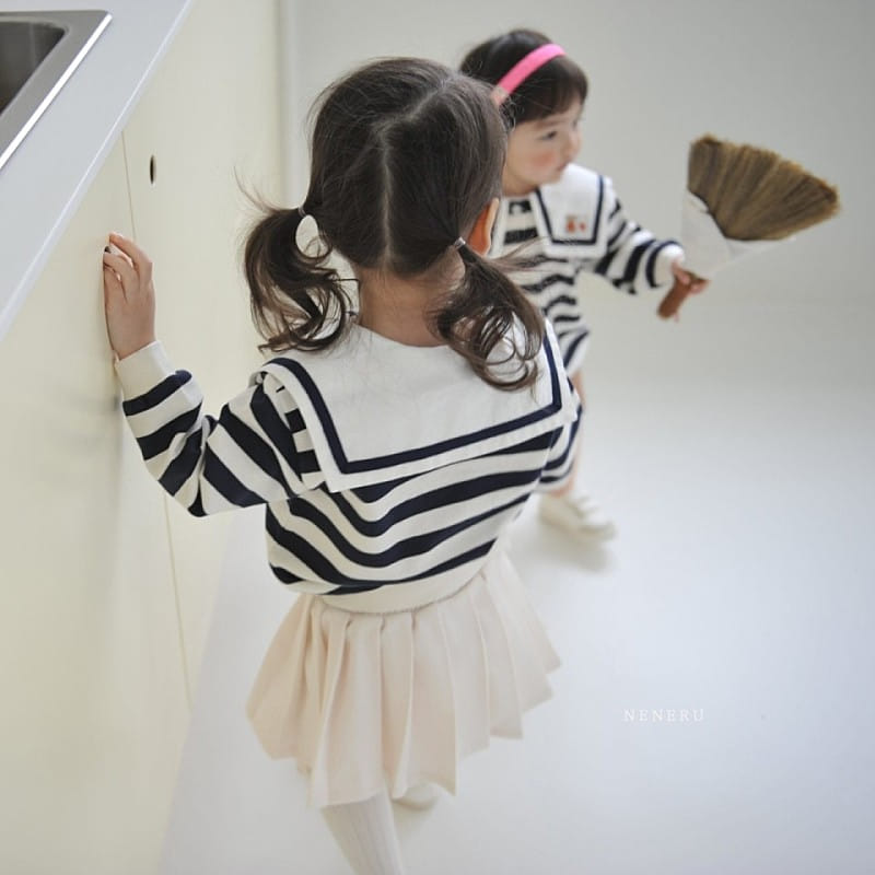 Neneru - Korean Children Fashion - #todddlerfashion - Joy Collar Tee - 4
