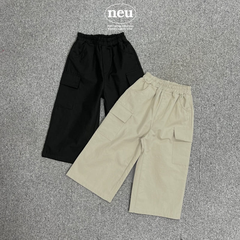 Neu - Korean Children Fashion - #minifashionista - Wide Cargo Pants - 5