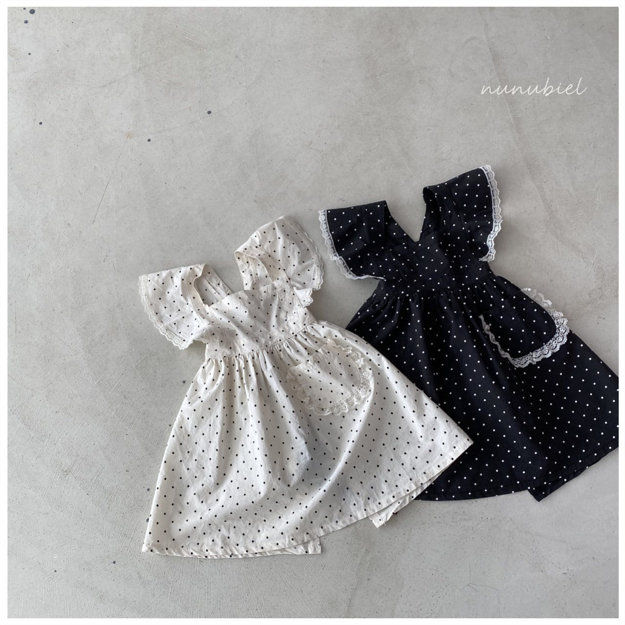 Nunubiel - Korean Baby Fashion - #onlinebabyboutique - Dot Apron
